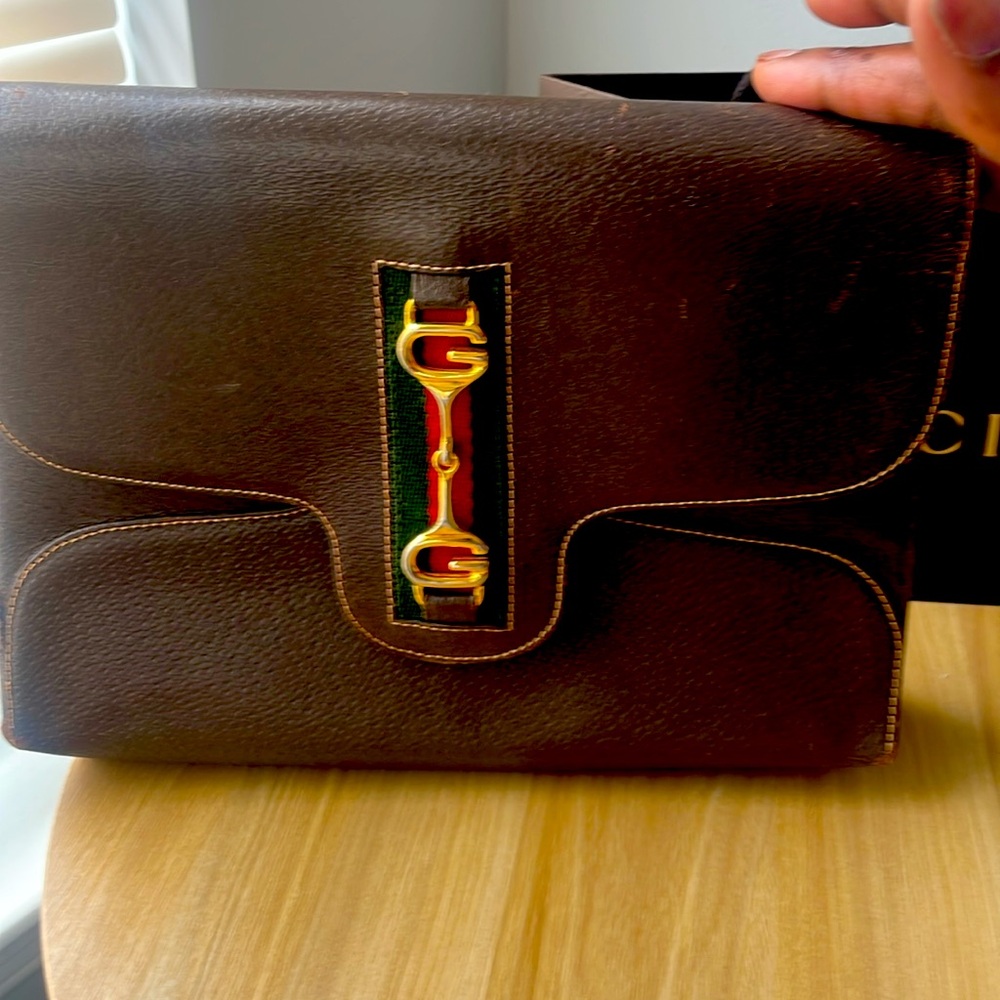 Vintage AUTHENTIC Gucci Clutch with original dust bag - Picture 2 of 10
